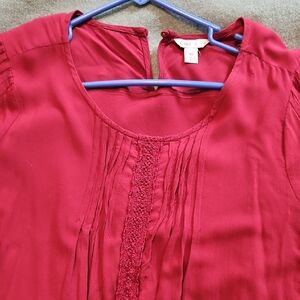 Cato Women's Rich Red Blouse